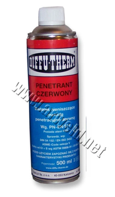 Penetrant do badania spoin DIFFU-THERM 500ml