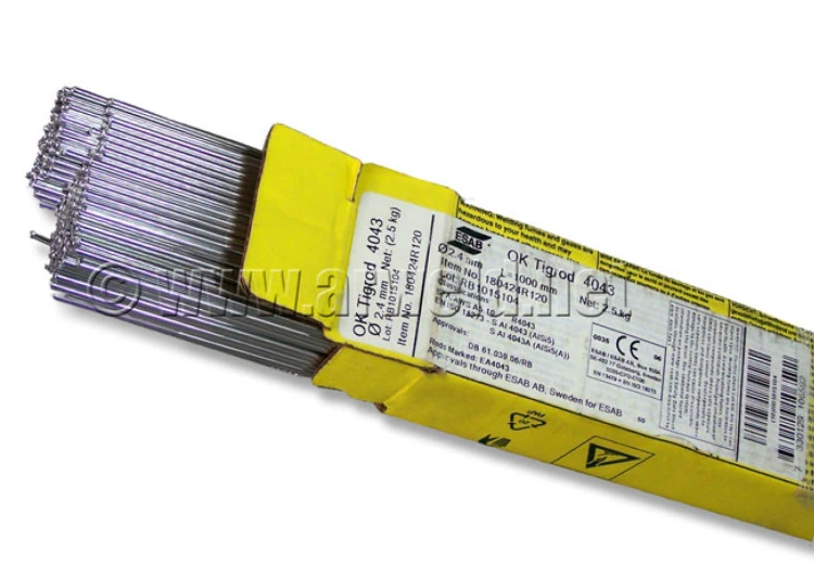 Drut TIG do aluminium AlSi5 fi 3,2 1kg OK Tigrod 4043