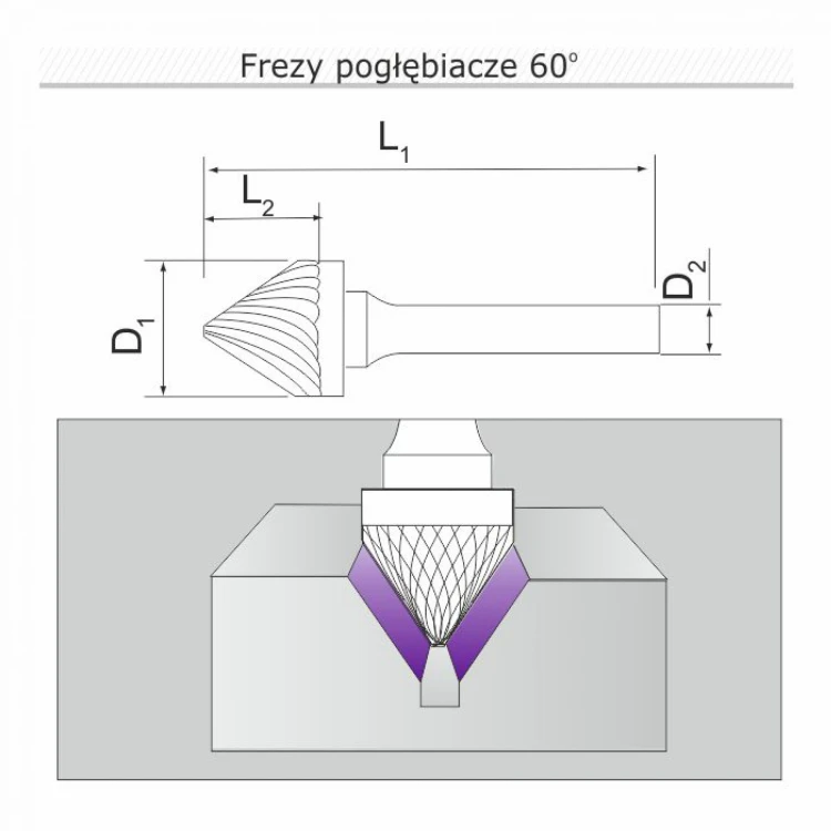 Frez pogłębiacz J121106