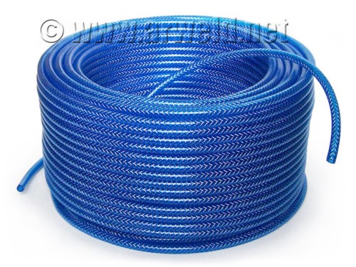 Wąż zbrojony PVC 5x8mm woda niebieski