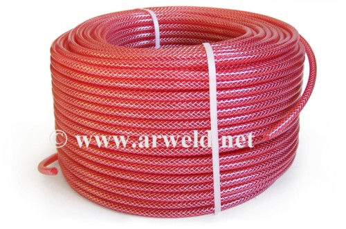 Wąż zbrojony 5x8mm do wody czerwony