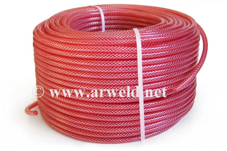 Wąż zbrojony 5x8mm do wody czerwony