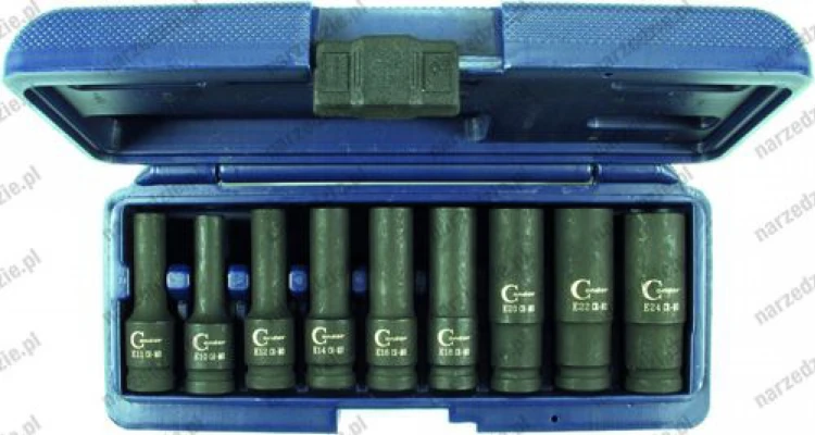 Nasadki długie 1/2 E10-E24, 9 szt C.5200