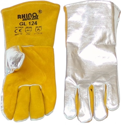 Rękawice spawalnicze aluminizowane GL124