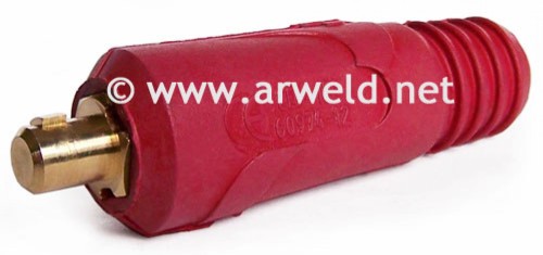 Wtyk męski ŁW/ŁP 10-25 czerwony