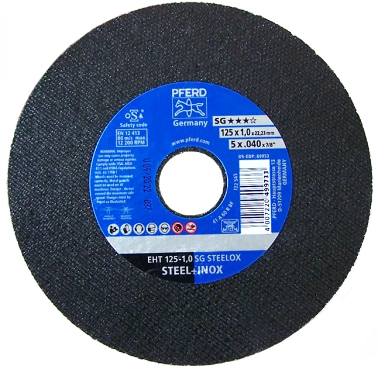 Tarcza do cięcia 125x1,0x22 Pferd SG-Elastic inox