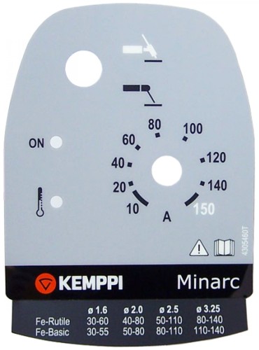Nalepka membrana przednia do spawarki Minarc 150 Kemppi