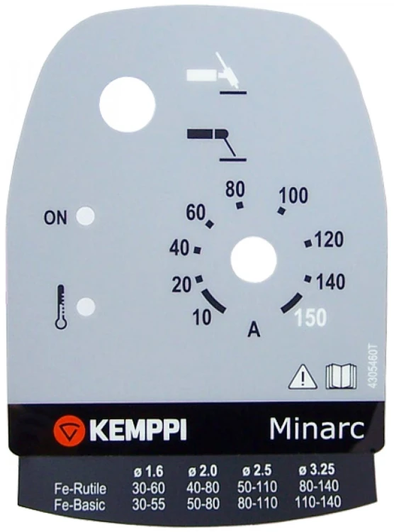 Nalepka membrana przednia do spawarki Minarc 150 Kemppi
