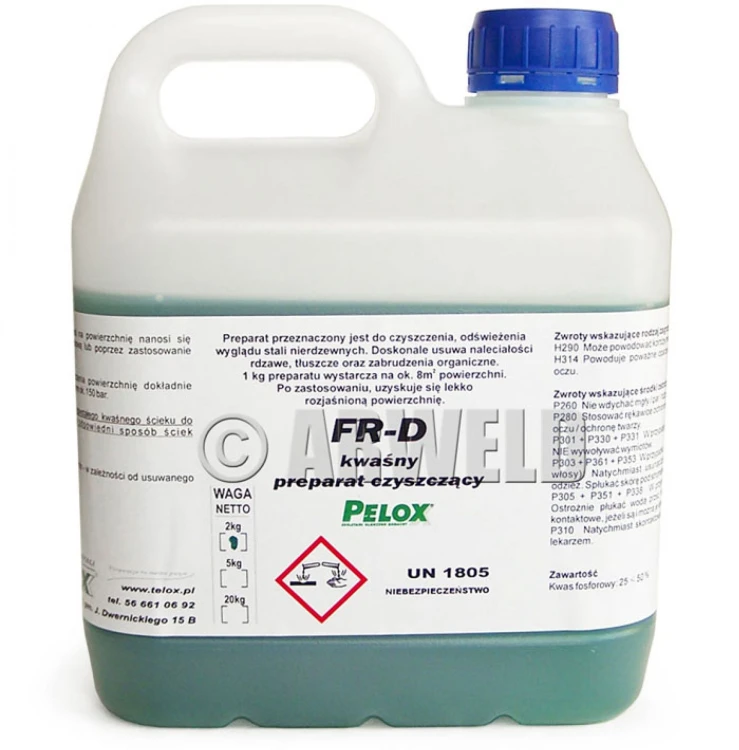Preparat czyszczący do stali nierdzewnej Pelox FR-D 2kg