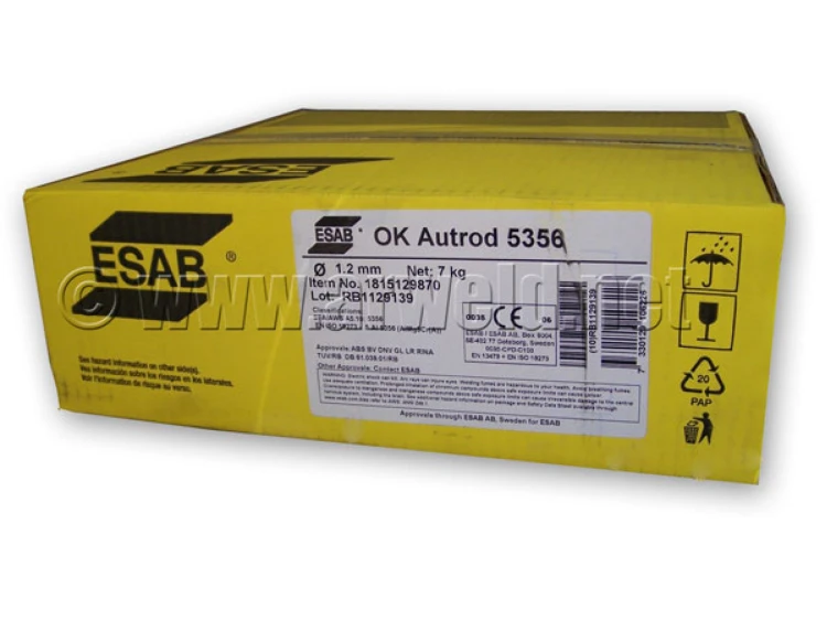 Drut do spawania aluminium AlMg5 fi 1,0 7kg Esab OK Autrod 5356