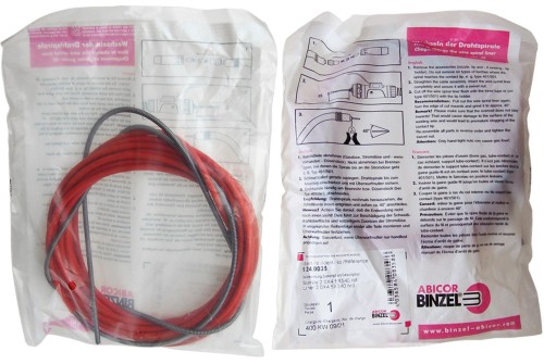 Prowadnik na drut 1,0-1,2mm czerwony Binzel 5,3m