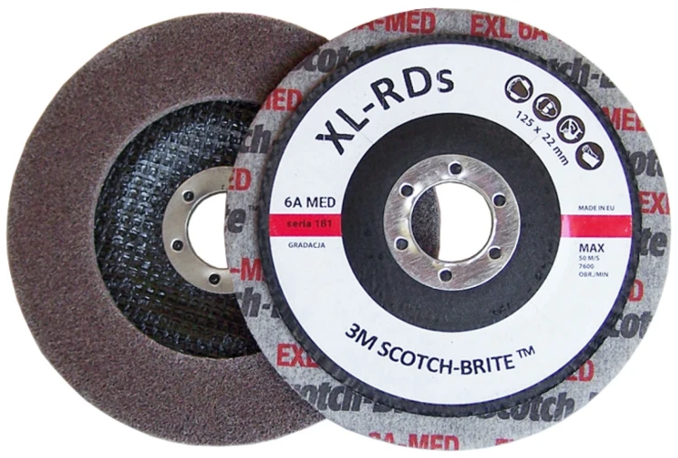 Dysk włóknina sprasowana 3M 125mm 6A MED XL-RD