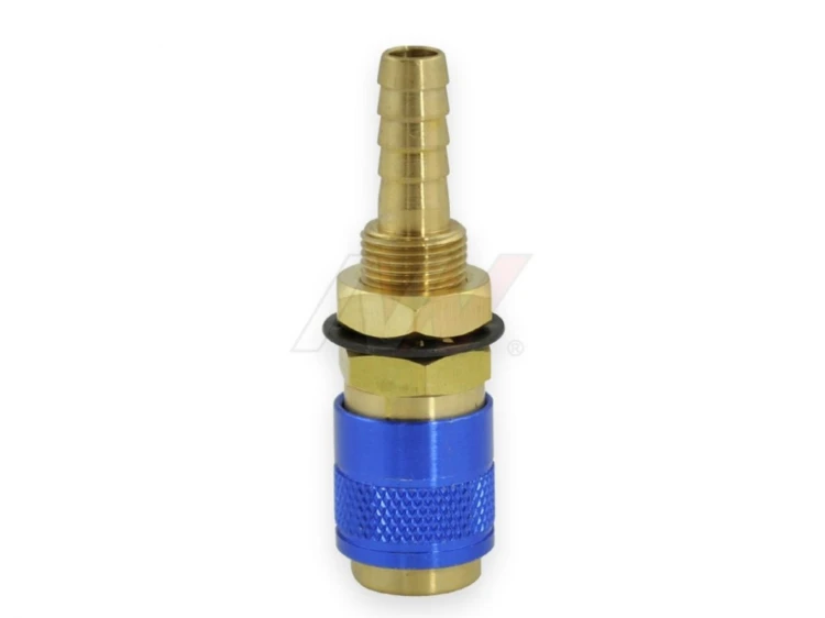 Gniazdo szybkozłączka R21 6mm niebieskie