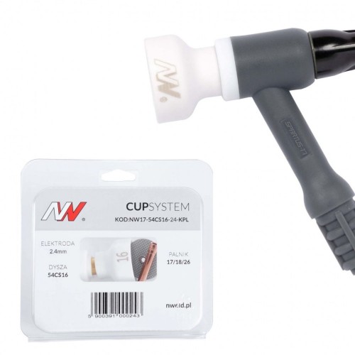CUPSYSTEM zestaw TIG SR-26 2,4mm dysza kielich *16