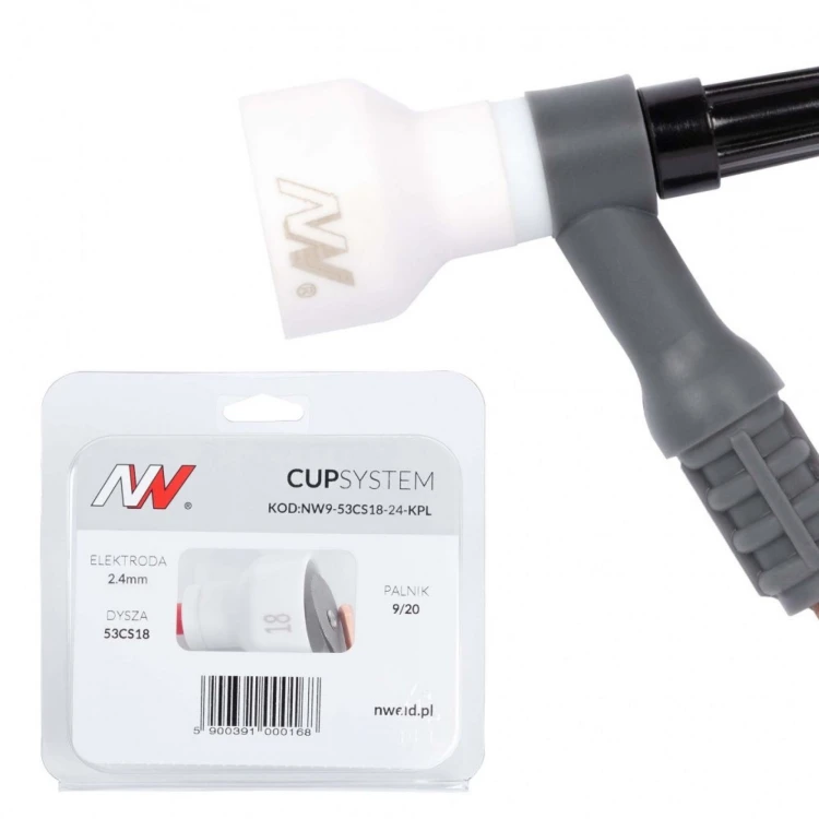 CUPSYSTEM zestaw TIG SR-9 2,4mm dysza kielich *18
