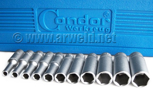 Nasadki długie 6-kątne 4-13mm 11szt Condor C.1009/14