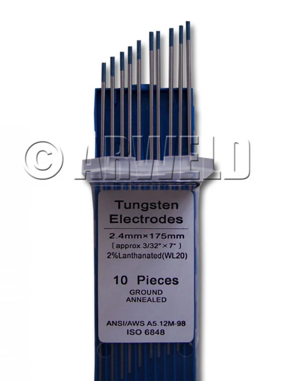 Elektrody wolframowe fi 2,4 WL-20 niebieska
