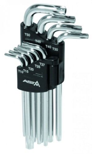Zestaw kluczy Torx średnich z otworem Asta A-712TF2
