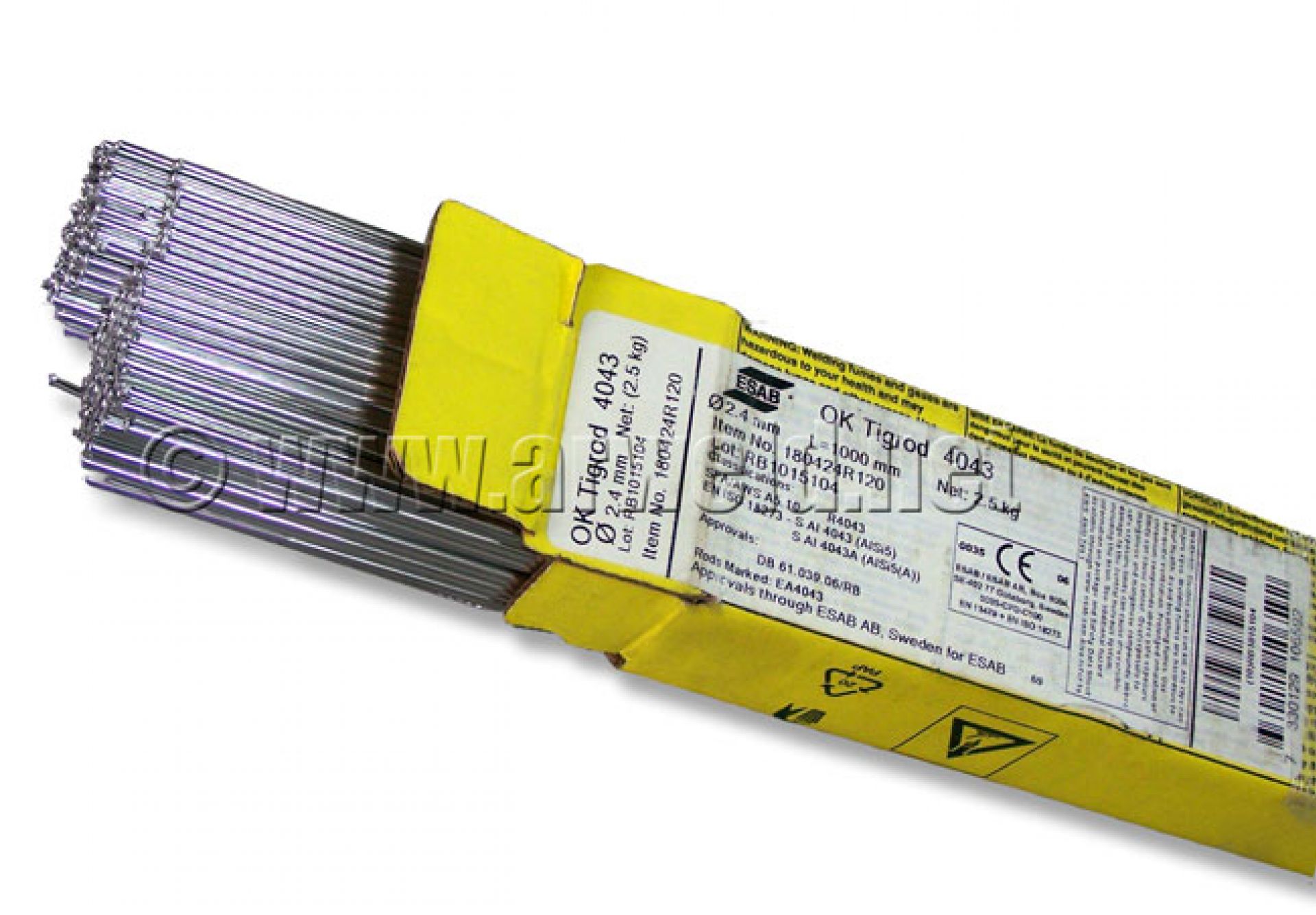Drut TIG do aluminium AlSi5 fi 3,2 1kg OK Tigrod 4043