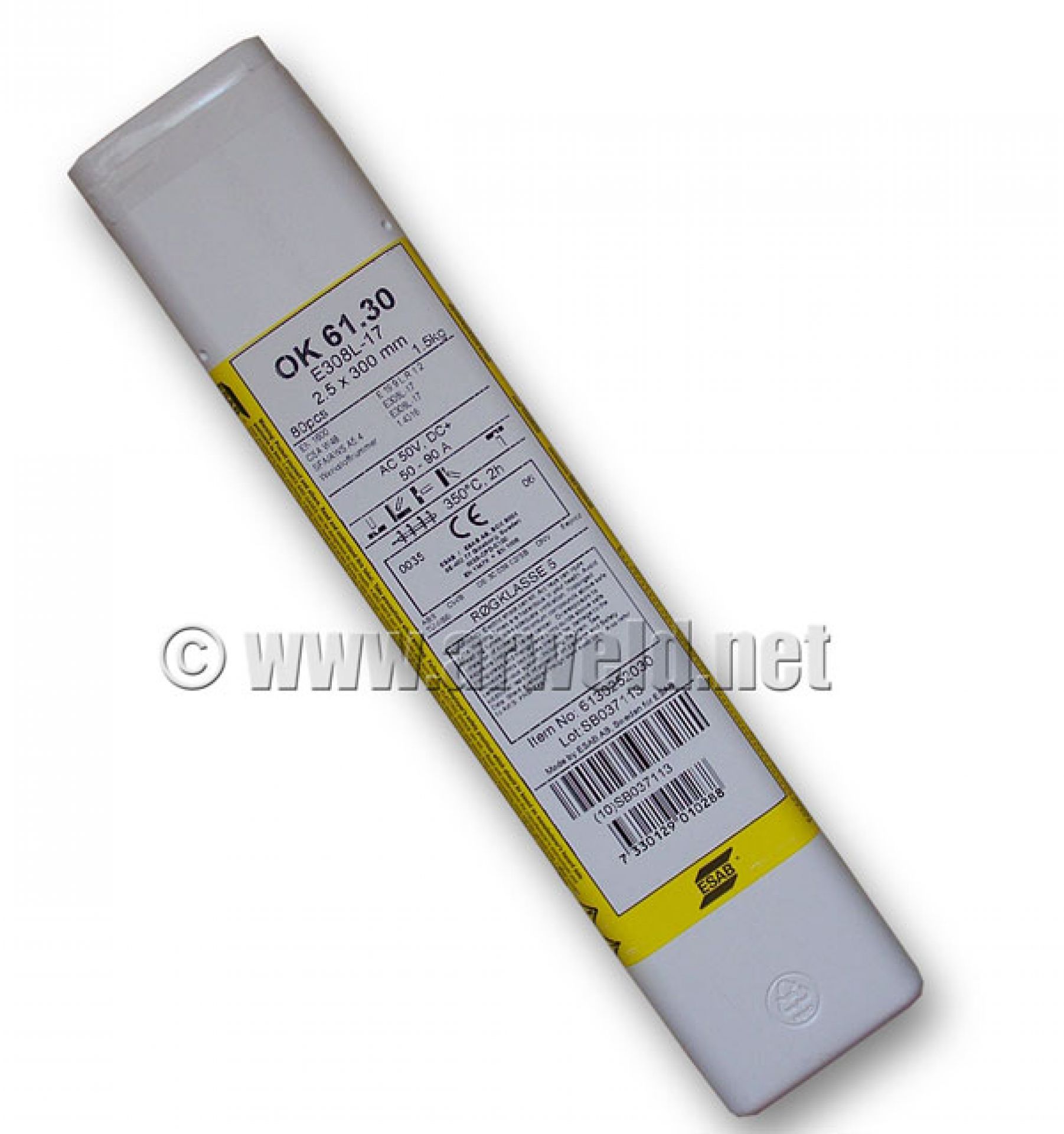 Elektrody do stali nierdzewnej OK 61.30 fi 2,5 / 1,5kg