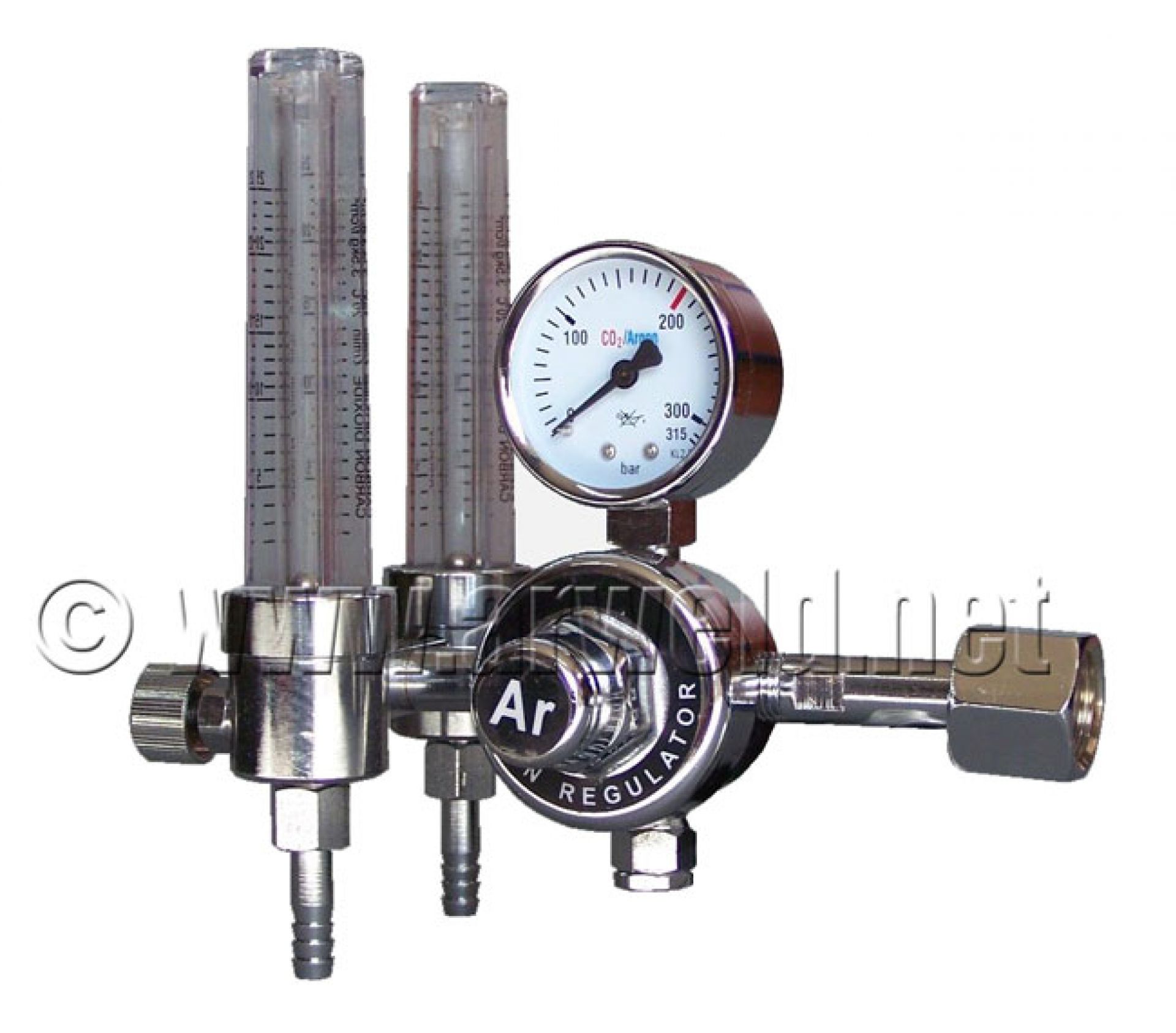 Reduktor do CO2/Argon z 2 rotametrami