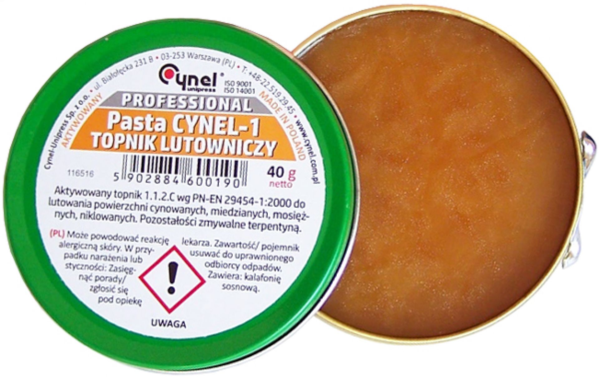 Pasta Cynel-1 do lutowania miękkiego