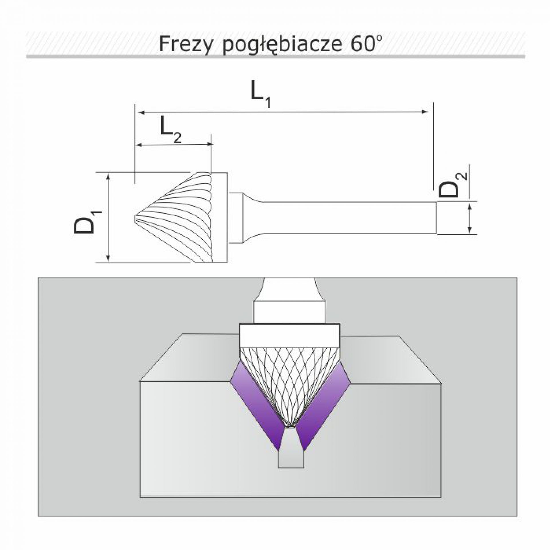 Frez pogłębiacz J121106