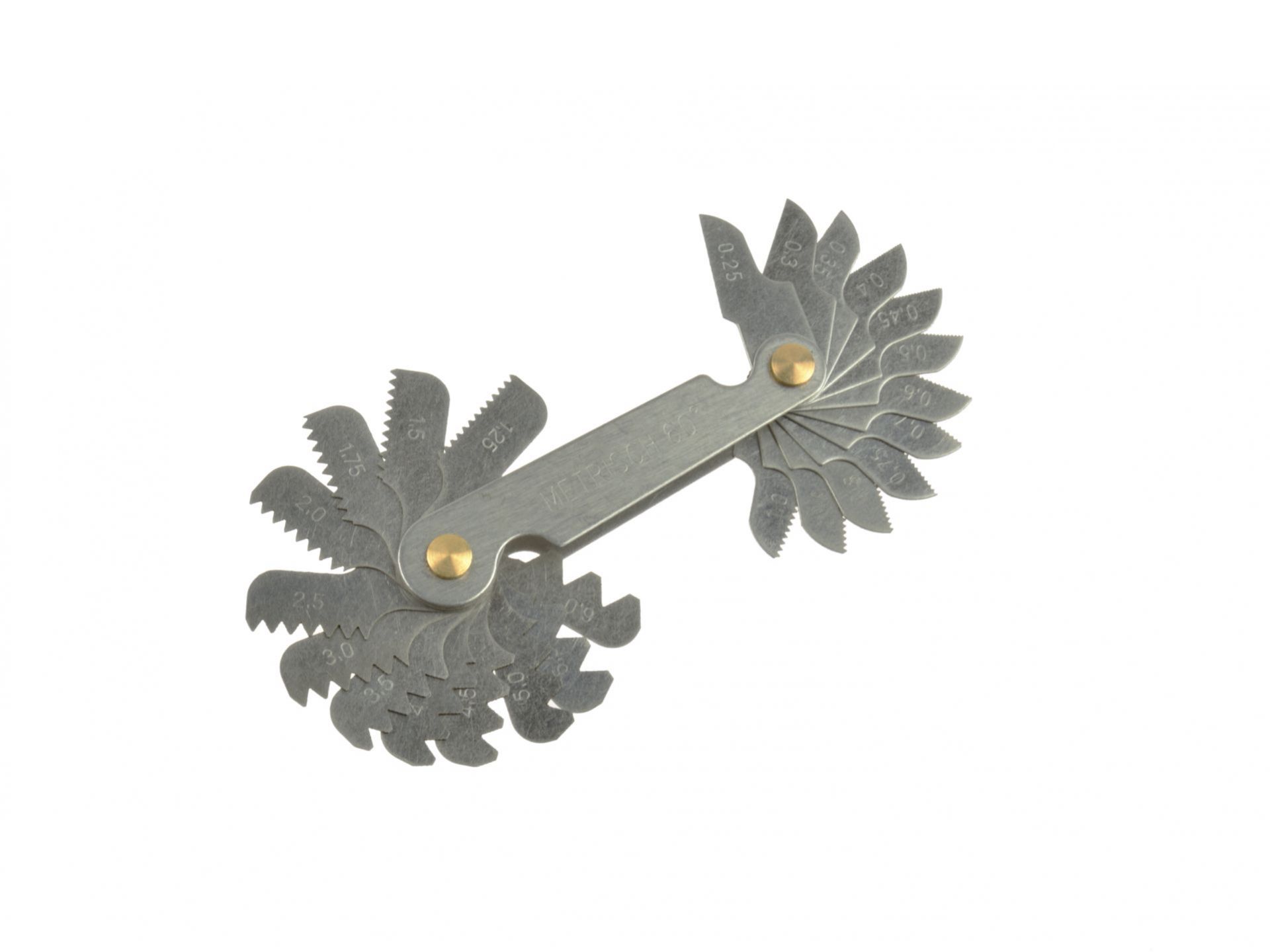 Miernik gwintu Gwintomierz grzebień 0.25-6mm