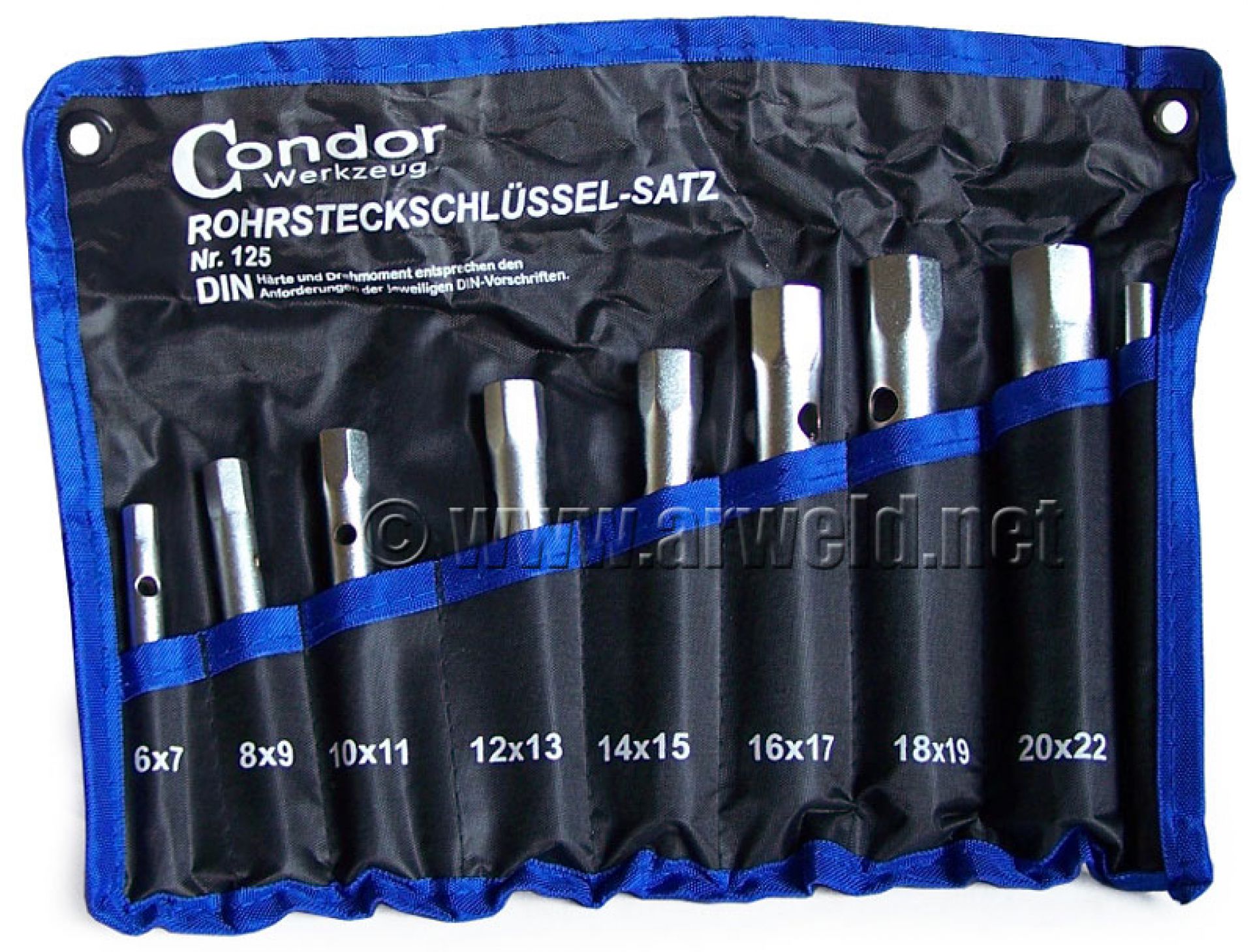 Klucze rurowe 6-22mm 8szt Condor C.125