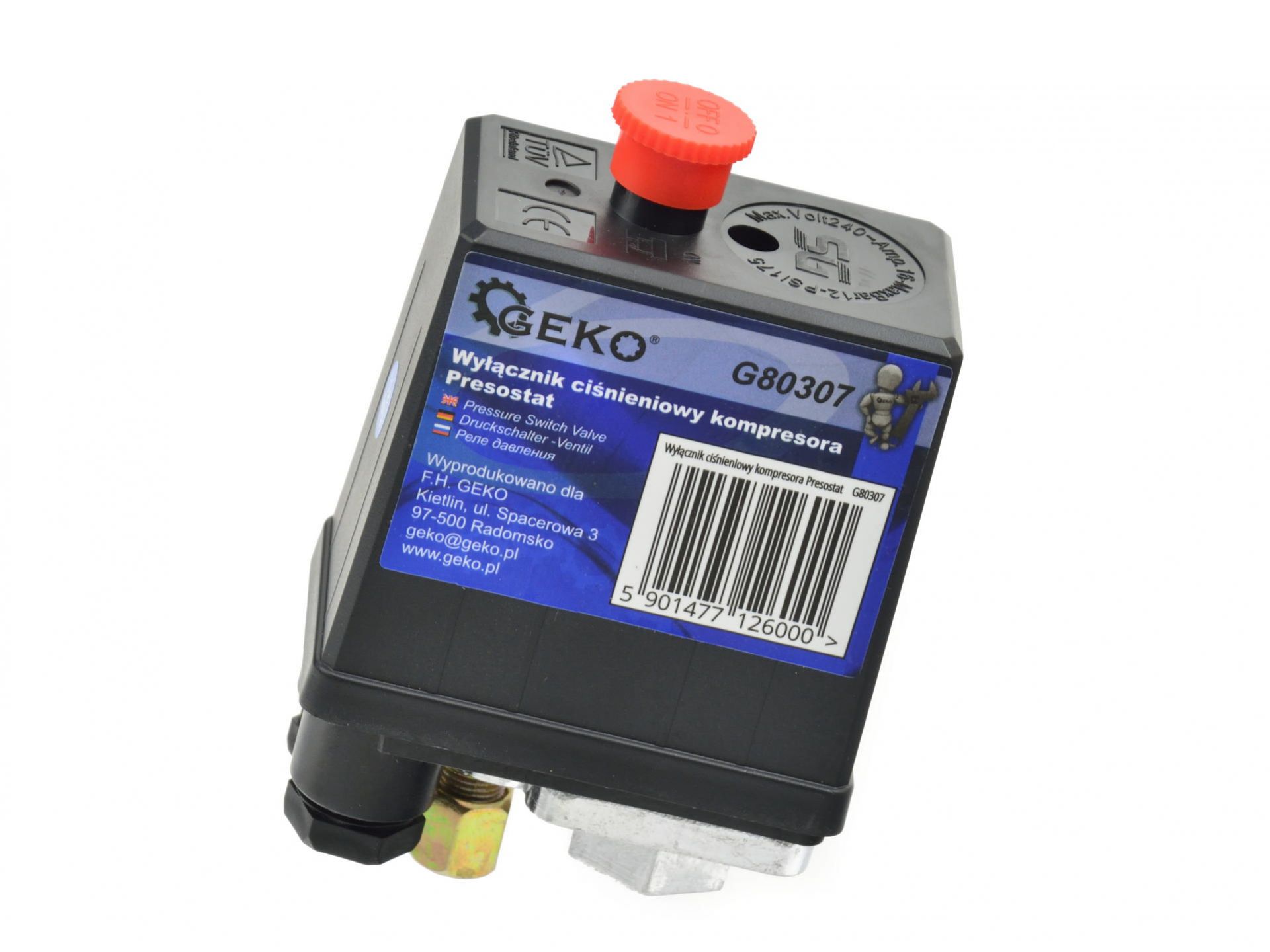 Wyłącznik presostat 5-8bar 230V G80307