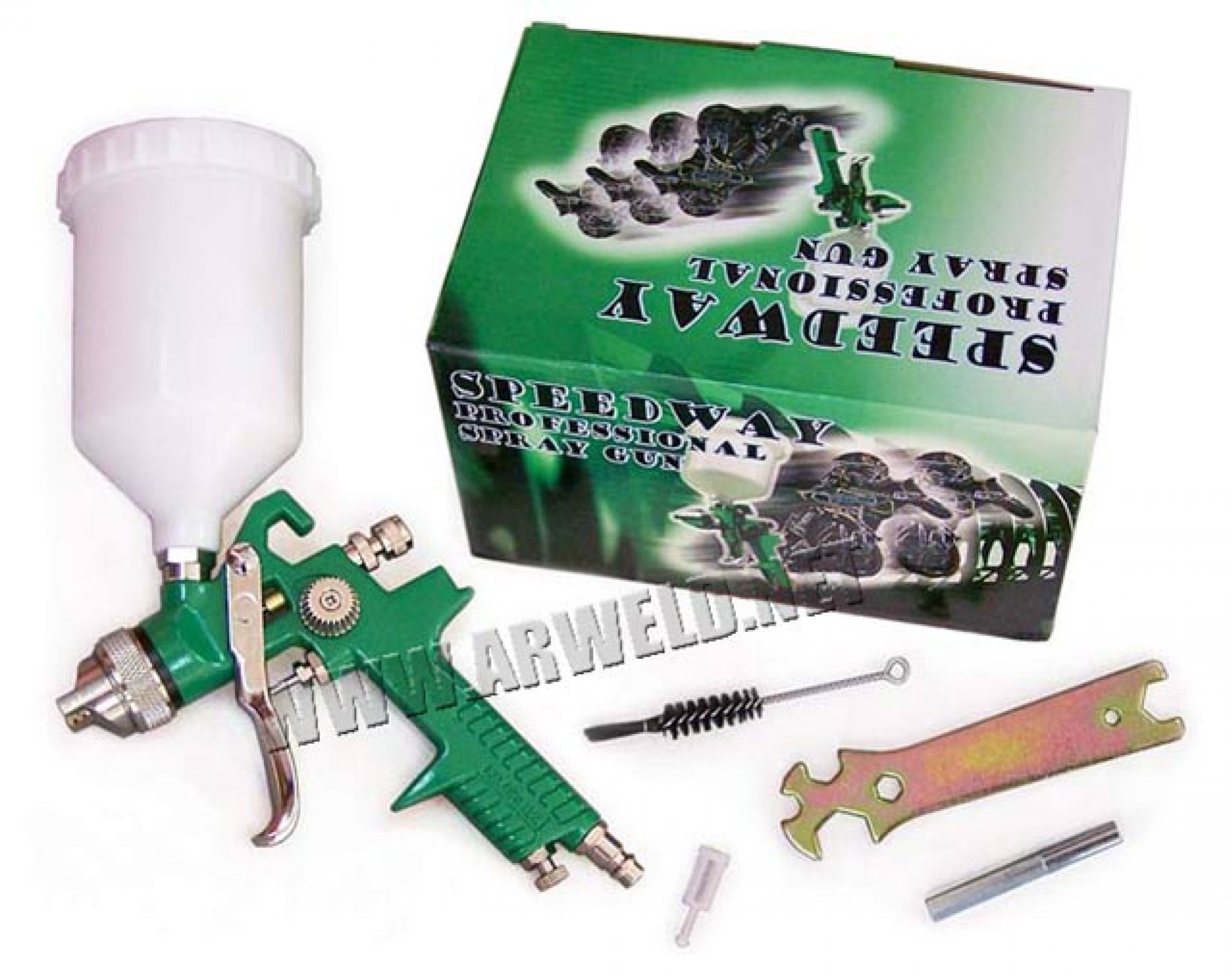 Pistolet lakierniczy SPEEDWAY HVLP zielony