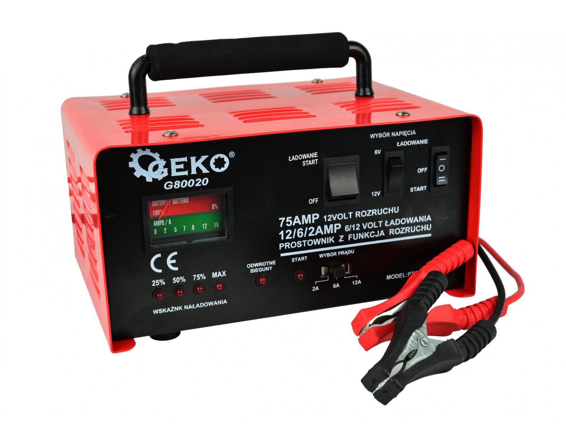Rozruch + ładowanie 75A, 6V/12V G80020