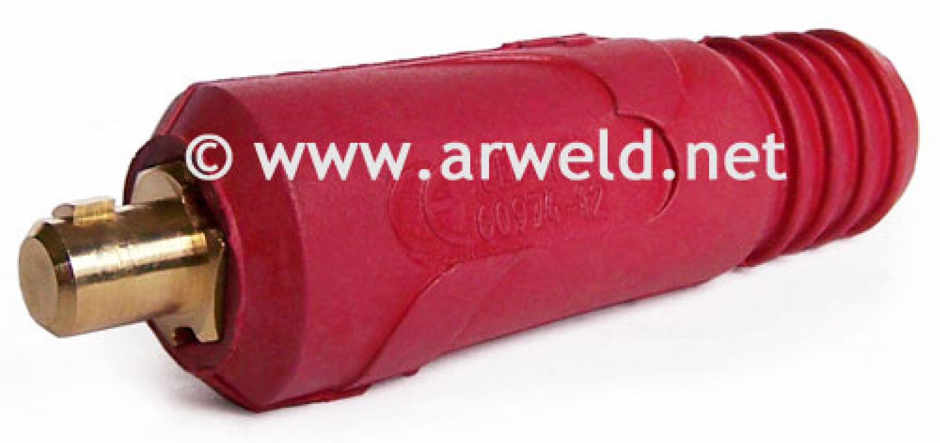 Wtyk męski ŁW/ŁP 10-25 czerwony