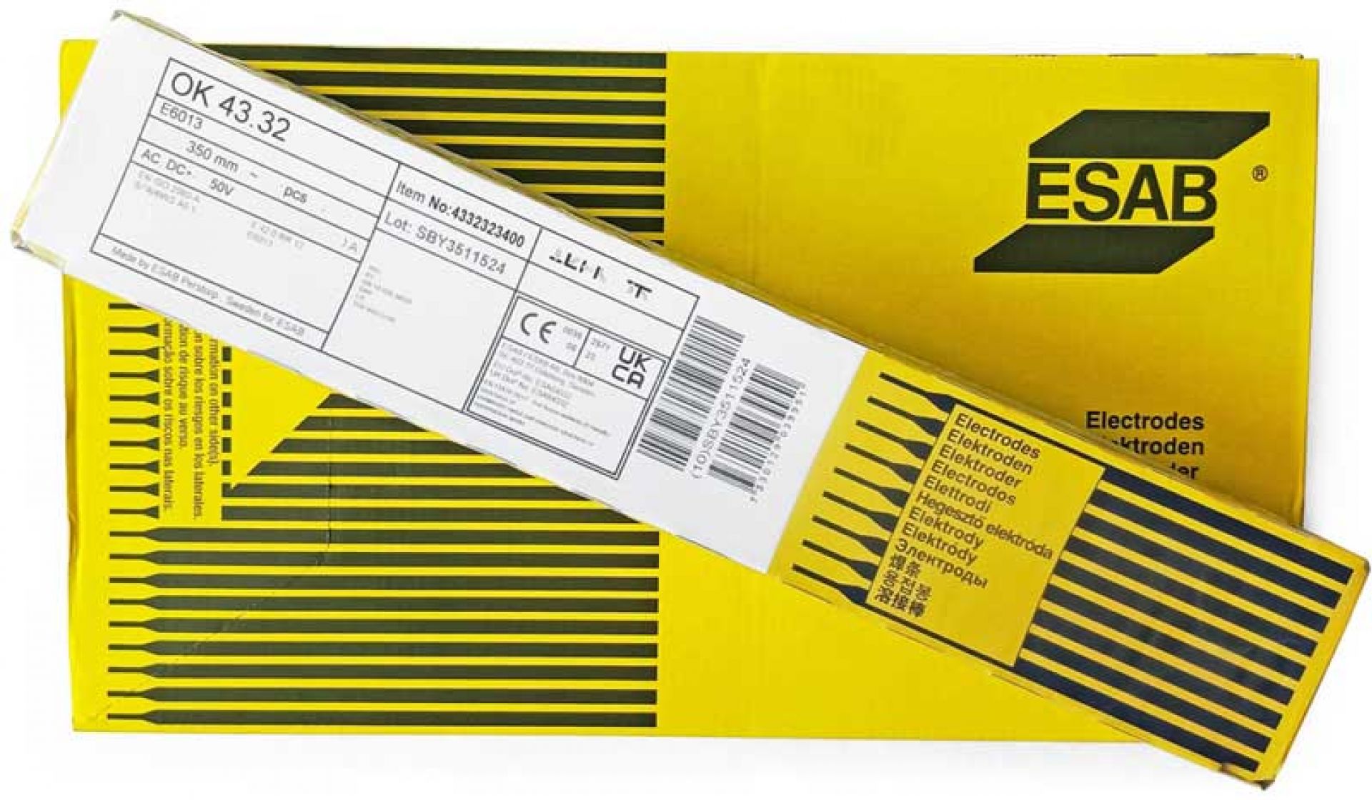 Elektrody rutylowe OK 43.32 4,0mm (ER 346 czarne)