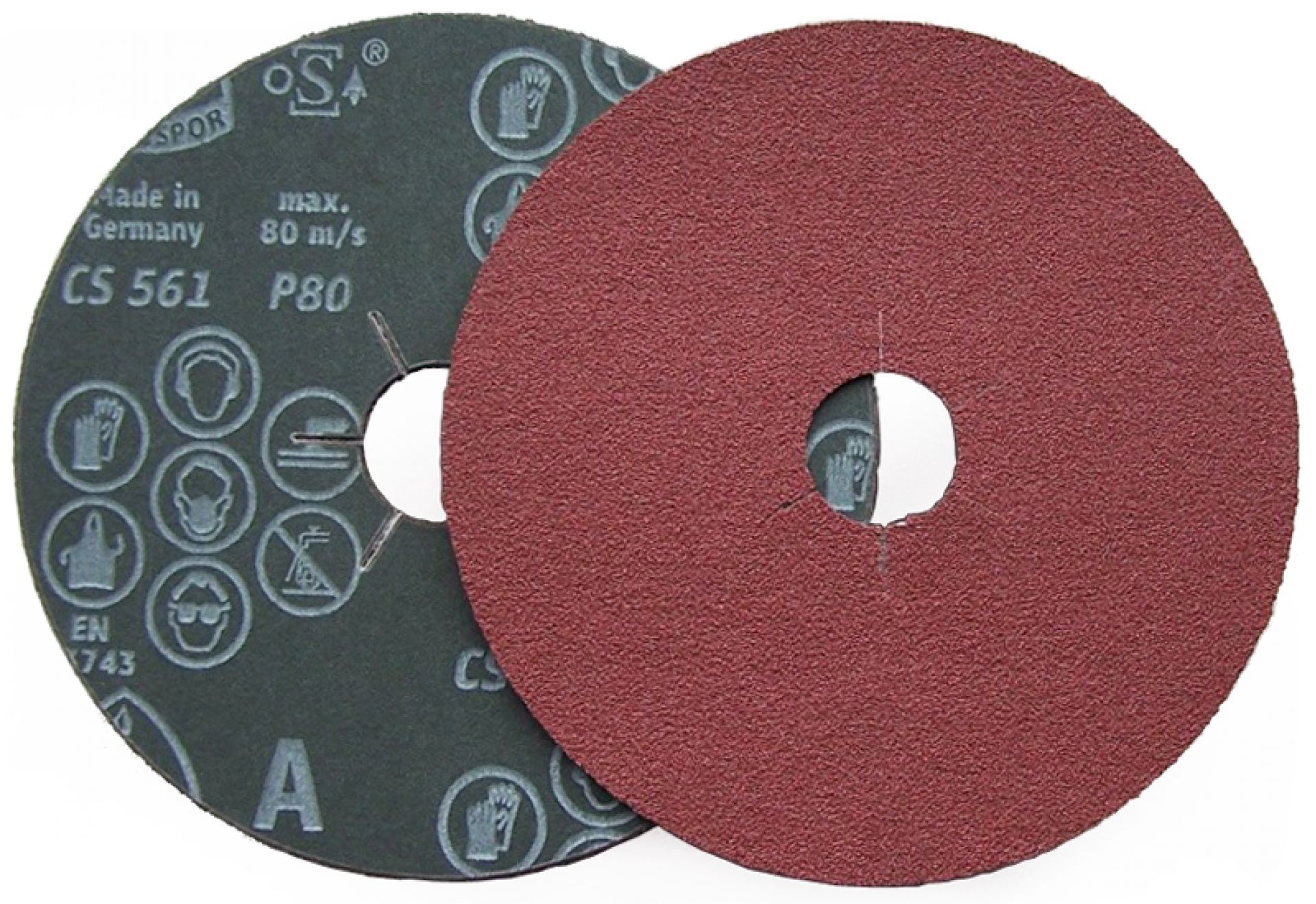 Krążki fibrowe Klingspor CS561 gr.60 stal