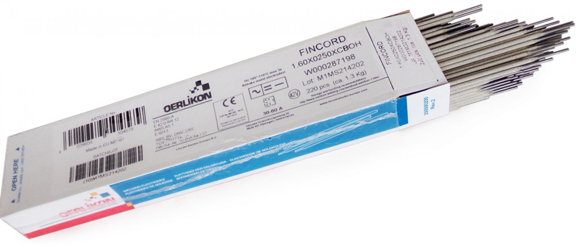 Elektrody rutylowe Fincord 1,6mm 1,3kg