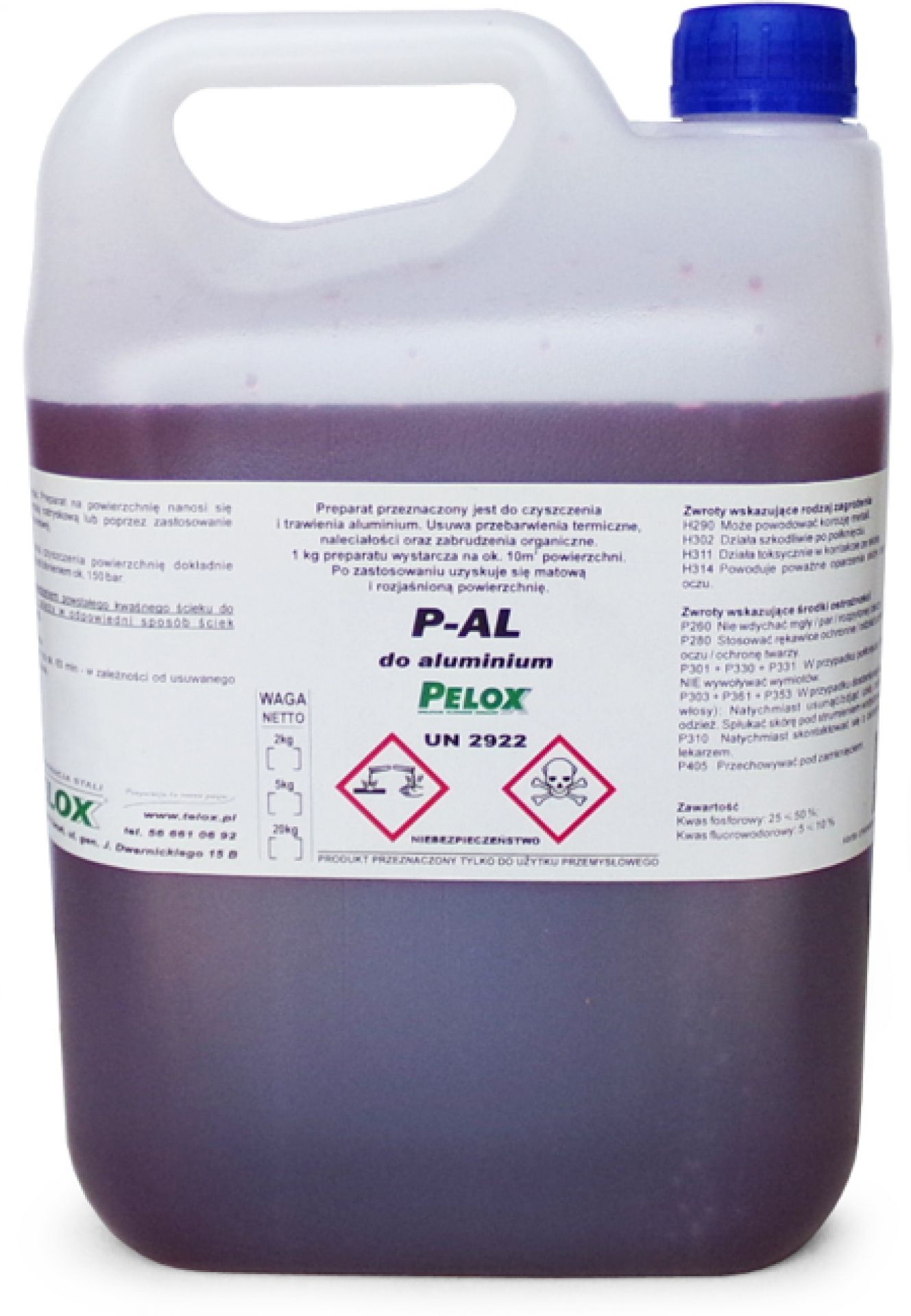 Środek do trawienia aluminium Pelox P-AL 5kg