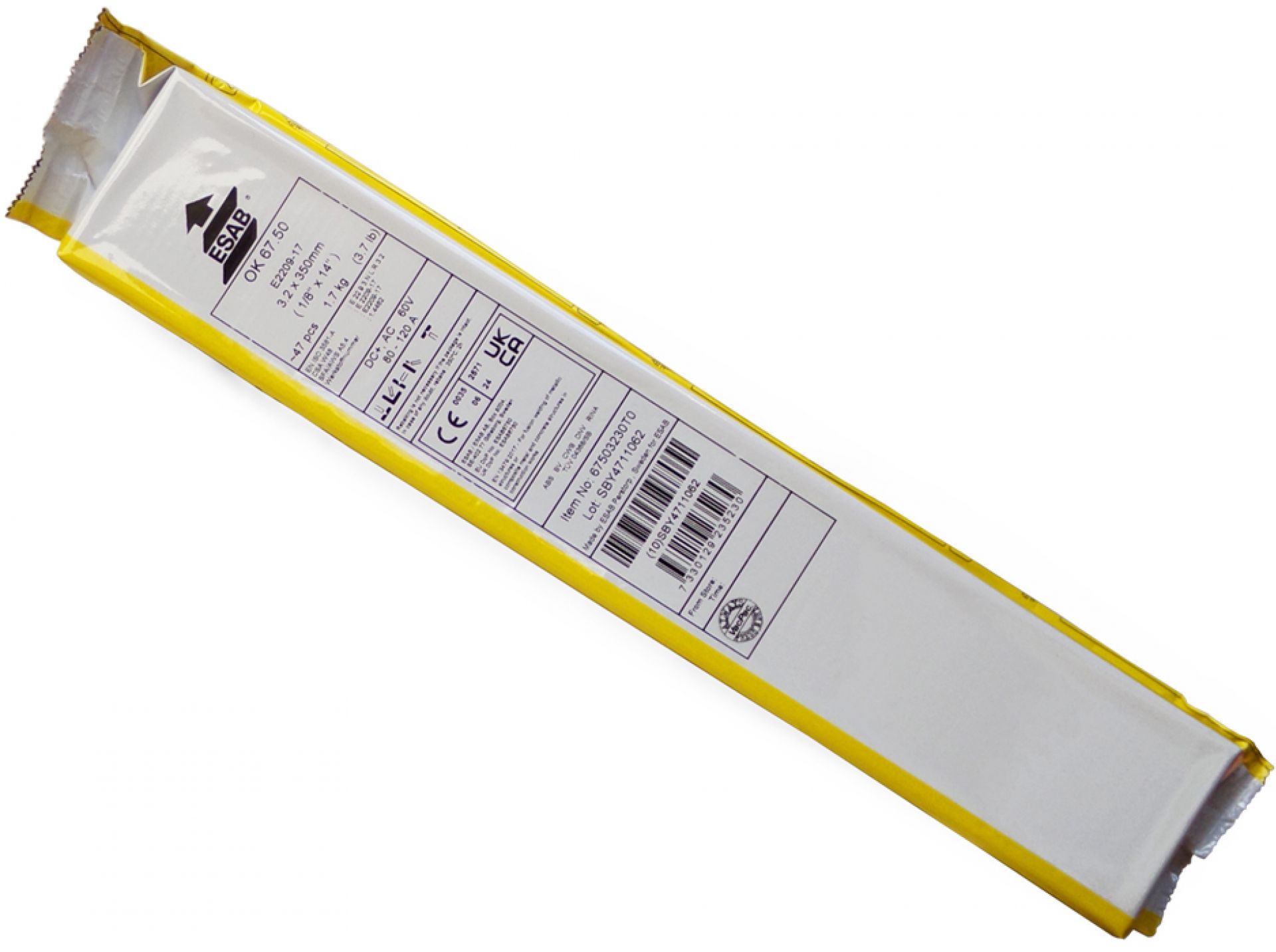 Elektrody 3,2 Esab OK 67.50 do stali DUPLEX
