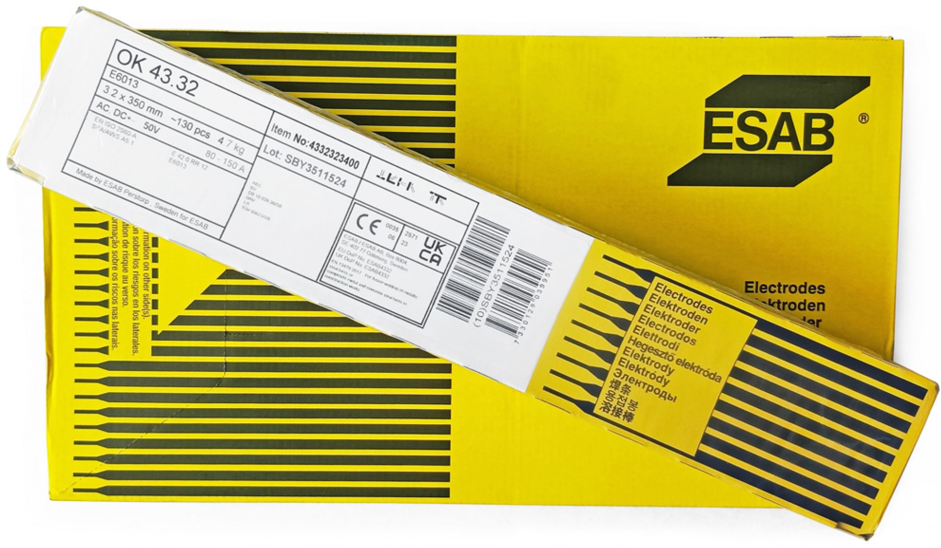 Elektrody rutylowe OK 43.32 3,25mm (ER 346 czarne)