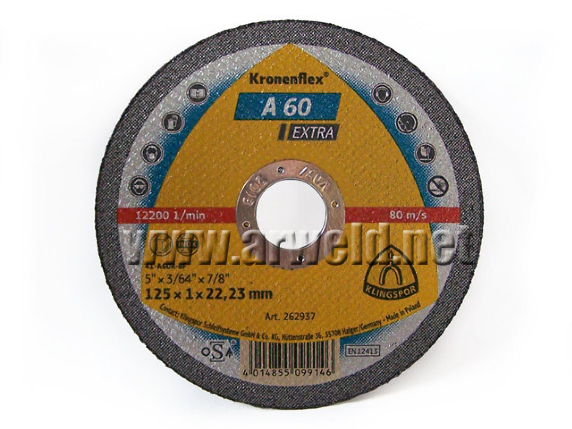 Tarcza do cięcia 125x1,0x22 Klingspor A60 Extra